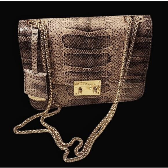 Henri Bendel Waldorf Party Bag Python
Convertible Gold Chain - Picture 2 of 10